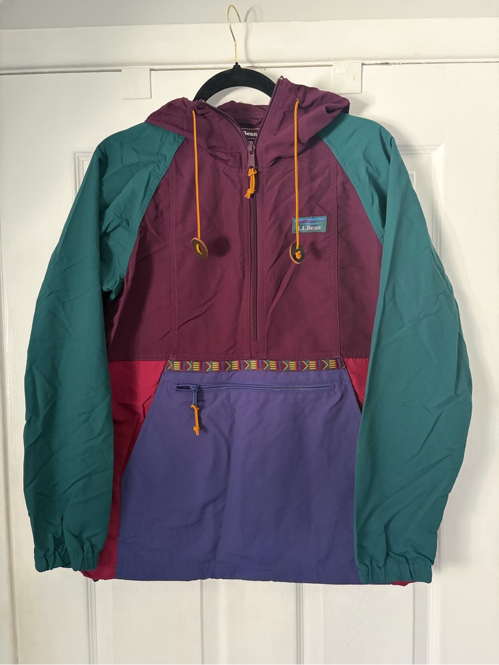 L.L. Bean Mountain Classic Anorak Multi-Colour  XS